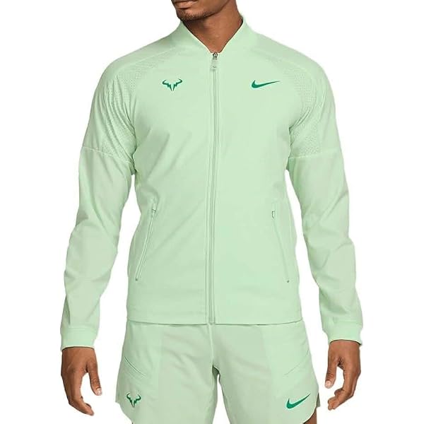 Nike DRI FIT RAFA NADAL US SERIES MEN'S TENNIS JACKET, Emerald